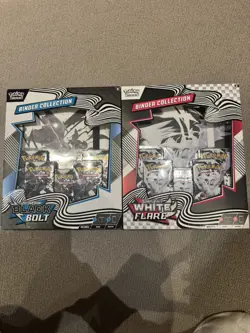 Pokemon TCG Sealed 1x Black Bolt + 1x White Flare Binder Collection - Brand New✅ - Image 1
