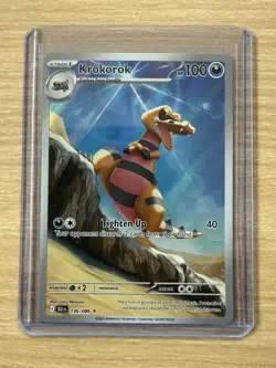 Pokemon TCG Krokorok 136/086 Illustration Rare - S&V Black Bolt Set - NM / M - Image 4