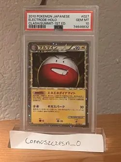 Electrode Holo 027/080 PSA 10 POKEMON Clash At The Summit 2010 Japanese 1st Ed - Image 3