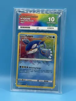 ACE 10 Kyogre 021/072 Amazing Rare 2021 Shining Fates Pokemon TCG (NOT PSA) - Image 1
