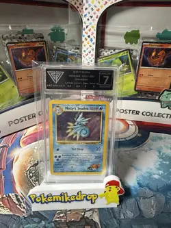 Misty's Seadra Prerelease 9/132 Pokemon Gym Heroes NEAR MINT Get Graded 7 - Image 1