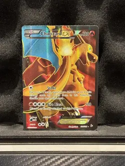 Charizard EX 100/106 Full Art XY Flashfire Pokemon TCG Ultra Rare 2014 LP/MP - Image 1