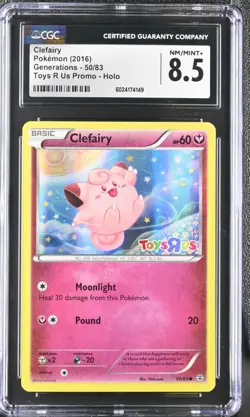 2016 Pokemon Generations Toys R Us Promo Clefairy Holo #50/83 CGC Nm 8.5 - Image 1