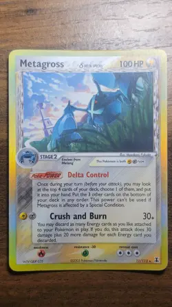 Pokemon TCG Metagross 11/113 Rare Holo EX Delta Species 2005 - Image 1