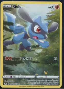 Riolu GG26/GG70 Trainer Gallery Rare Crown Zenith Galarian Gallery Pokemon NM - Image 2