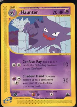 Haunter 63/144 Common Skyridge Pokemon NM - Image 2
