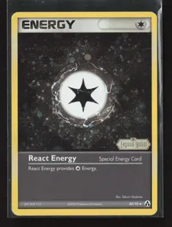 React Energy 82/92 Reverse Holo Uncommon Legend Maker Pokemon - Image 2
