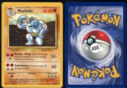 Machoke 34/102 Uncommon Base Set Unlimited Pokemon NM - Image 1