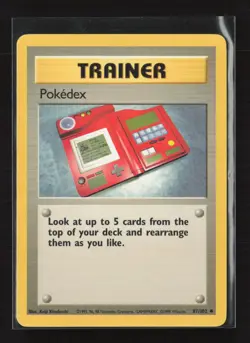 Pokedex 87/102 Uncommon Base Set Pokemon LP - Image 2