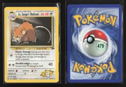 Lt. Surge's Raticate 53/132 Uncommon Gym Challenge Pokemon LP - Image 1