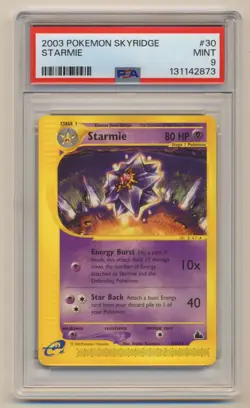 PSA 9 Pokemon Skyridge Rare Starmie 30/144 MINT Condition!! - Image 1