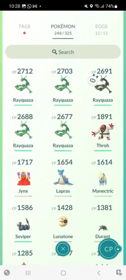 Pokemon Go (Stage 38) Shiny Legendary Rayquaza ( 5 Legendarys ) - Image 5