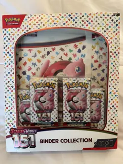 Sealed Box Pokemon TCG Scarlet & Violet 151 Binder Collection 4 Packs + Binder! - Image 1