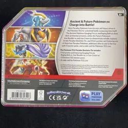 Pokemon Paradox Destinies Raging Bolt Ex Tin. Sealed. - Image 2