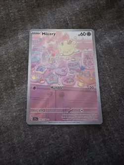 Pokemon TCG Milcery 152/142 Stellar Crown Holo Illustration Rare Mint Condition - Image 1