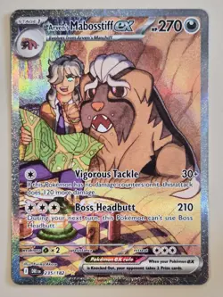 Pokemon TCG Arven's Mabosstiff EX #235/182 Sv10: Destined Rivals - Image 1