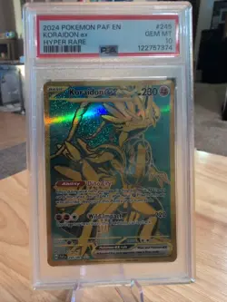 2024 Pokemon PAF EN Koraidon EX Hyper Rare - Image 1