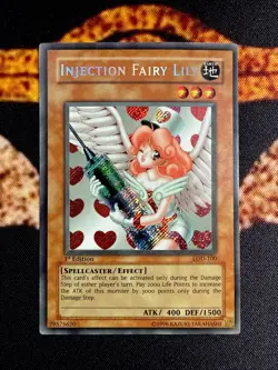 🔥YUGIOH • INJECTION OF FAIRY LILY • SECRET RARE • LOD-100 • 1st EDITION • NM 🔥 - Image 1