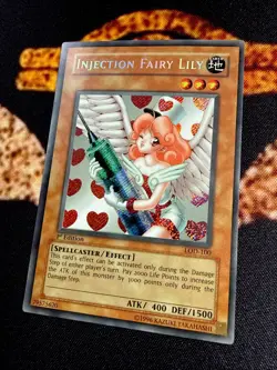 🔥YUGIOH • INJECTION OF FAIRY LILY • SECRET RARE • LOD-100 • 1st EDITION • NM 🔥 - Image 3