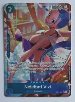 One Piece OPTCG English Nefeltari Vivi EB04-025 SR* Parallel - NM - Image 1