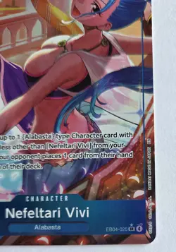 One Piece OPTCG English Nefeltari Vivi EB04-025 SR* Parallel - NM - Image 5