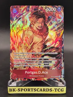One Piece Illustration Box 5 : Portagas.D.Ace ST15-005 SR Alt Art Promo English - Image 1