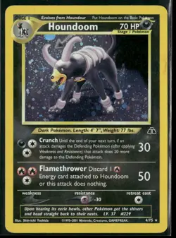 Houndoom 4/75 - Holo Rare - Neo Discovery Unlimited Pokemon TCG - Image 1