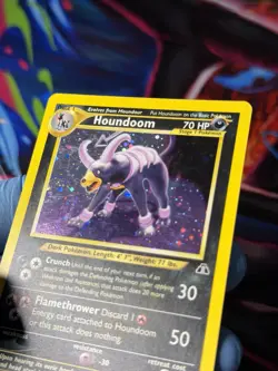 Pokemon TCG Neo Discovery Houndoom 4/75 Unlimited Holo Rare Card NM-LP - Image 3