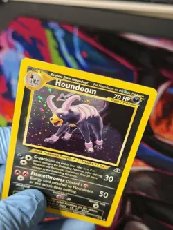 Pokemon TCG Neo Discovery Houndoom 4/75 Unlimited Holo Rare Card NM-LP - Image 4