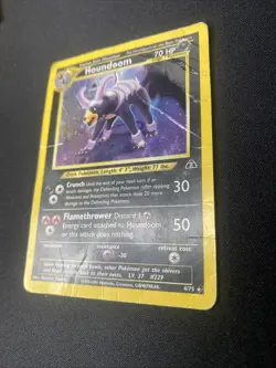 Pokemon TCG Houndoom Neo Discovery Vintage Holo Card 4/75 Damage - Image 2