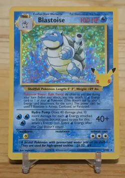 Blastoise 2/102 Holo Celebrations Classic Collection Pokemon 25th Anniversary - Image 1