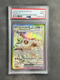 2025 Pokemon TCG Eevee EX Prismatic Evolutions SIR 167/131 PSA 9 - Image 1
