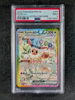 2025 Pokemon EEVEE EX 167/131 Prismatic Evolutions PRE EN SIR Holo English PSA 9 - Image 1