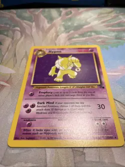 Hypno 23/62 Fossil Set Rare Non-Holo 1999 WOTC Vintage Pokemon Card LP - Image 4