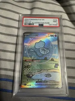 2024 Pokemon Paf EN-Paldean Fates Mew EX #232 Special Illustration Rare PSA 9 - Image 4