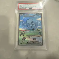 2024 POKEMON PAF EN-PALDEAN FATES SPECIAL ILLUSTRATION RARE #232 MEW EX PSA 9 - Image 2