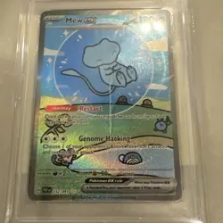 2024 POKEMON PAF EN-PALDEAN FATES SPECIAL ILLUSTRATION RARE #232 MEW EX PSA 9 - Image 3