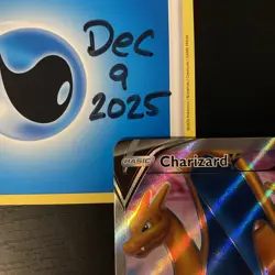 CHARIZARD V SWSH050 Black Star Promo - Champions Path ETB Pokemon TCG - blemish - Image 3