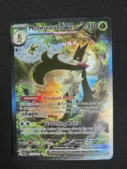 Meowscarada ex 256/193 Sv02: Paldea Evolved Holo Pokemon - Image 1