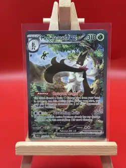 Pokemon TCG Meowscarada EX 256/193 Sv02 Paldea Evolved Holo Card (NM) - Image 1
