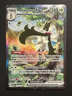 Meowscarada ex 256/193 Sv02: Paldea Evolved Holo Pokemon - Image 1