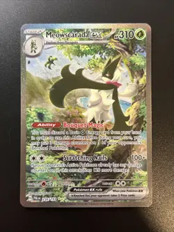 Pokemon TCG SV02: Paldea Evolved #256/193 Meowscarada ex NM+ - Image 1
