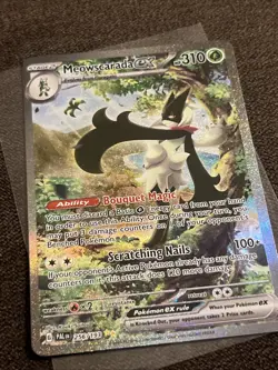 Pokemon TCG Meowscarada EX 256/193 Sv02 Paldea Evolved Holo Card NM Condition - Image 1