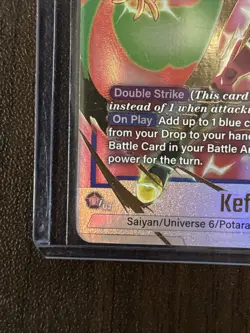 Kefla FB08-034 Alternate Art Saiyan's Pride Dragon Ball English Card Fusion Worl - Image 5