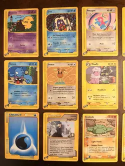 Lot Of 15 Vintage Ereader Pokemon Cards LP-MP Aquapolis Expedition Skyridge - Image 3