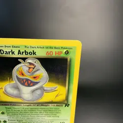 Dark Arbok 19/82 Non-Holo Team Rocket Unlimited Vintage Pokemon Card LP - Image 3