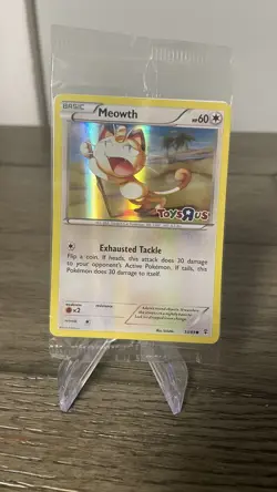 SEALED MEOWTH HOLO 2016 POKEMON TOYS R US PROMO CARD (53/83) GENERATIONS STAMPED - Image 1