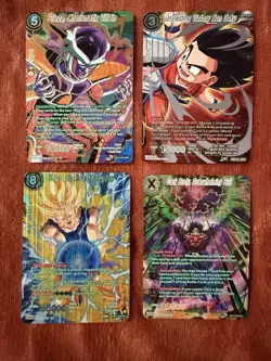 Dragon Ball Super Cards Lot Of 4 SPR Cards - Image 1