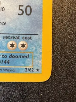 Pokemon TCG Articuno Fossil Holo Card First Edition 2/62 - Poor Condition - Image 2