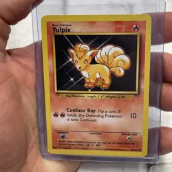 Pokemon TCG Vulpix Base Set 68/102 Unlimited Regular Common Card WOTC NM/MT Vtg - Image 1